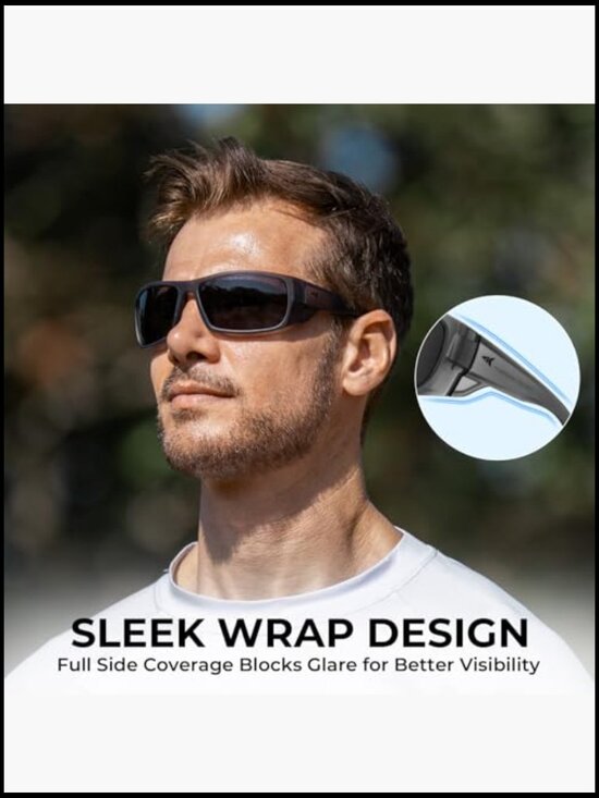 Polarized Sport Sunglasses with PuriVex Coating, Grilamid Frame main image 2